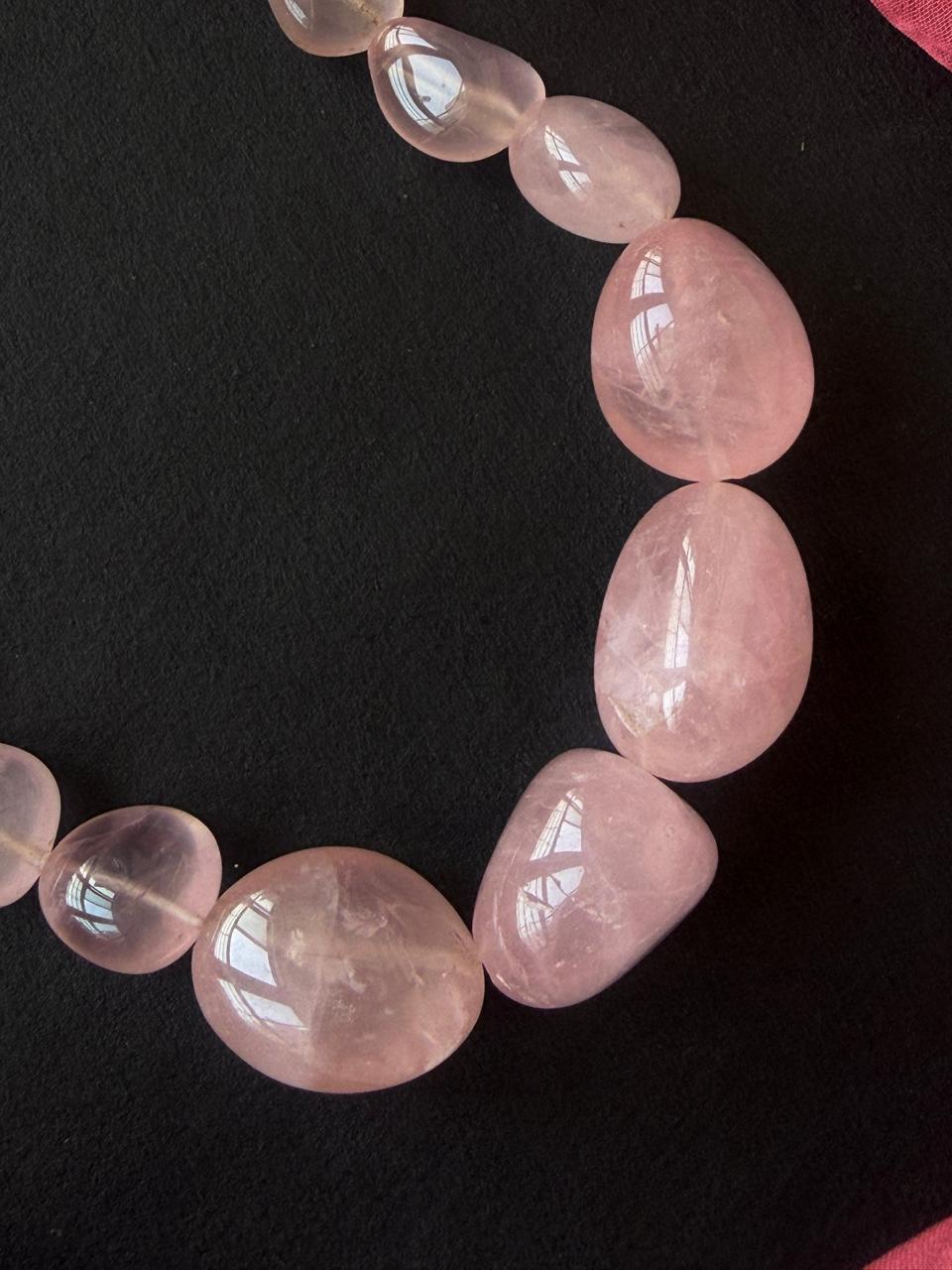 Rose Quartz Graduation Stone Mala