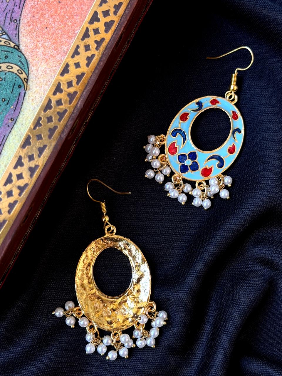 Meenakari Chandbali Earring