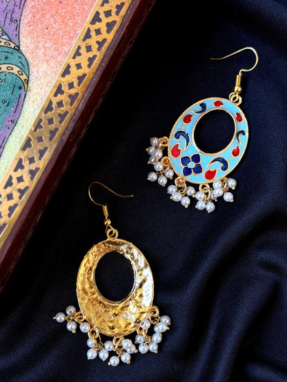 Meenakari Chandbali Earring
