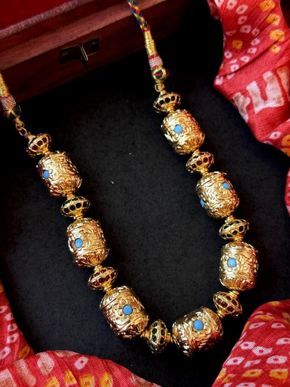 Meenakari Ball Choker Necklace