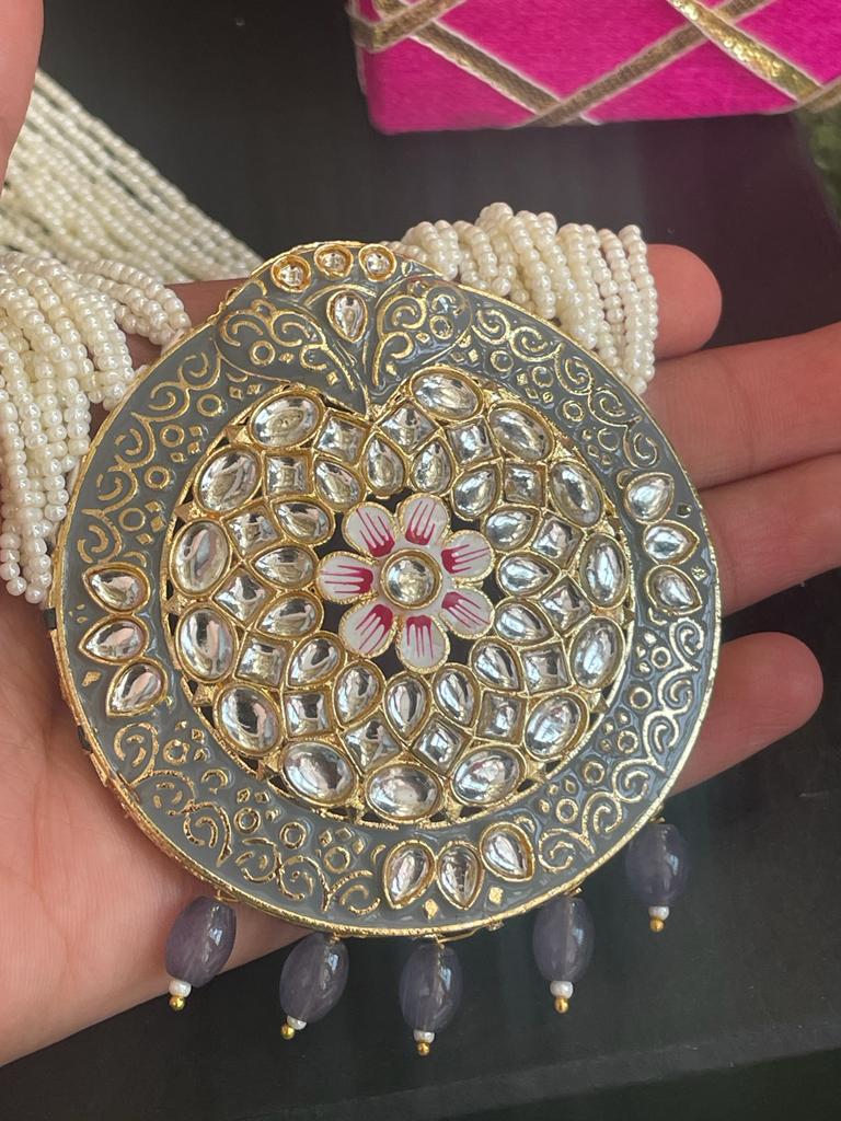 Meenakari Necklace with Earring set