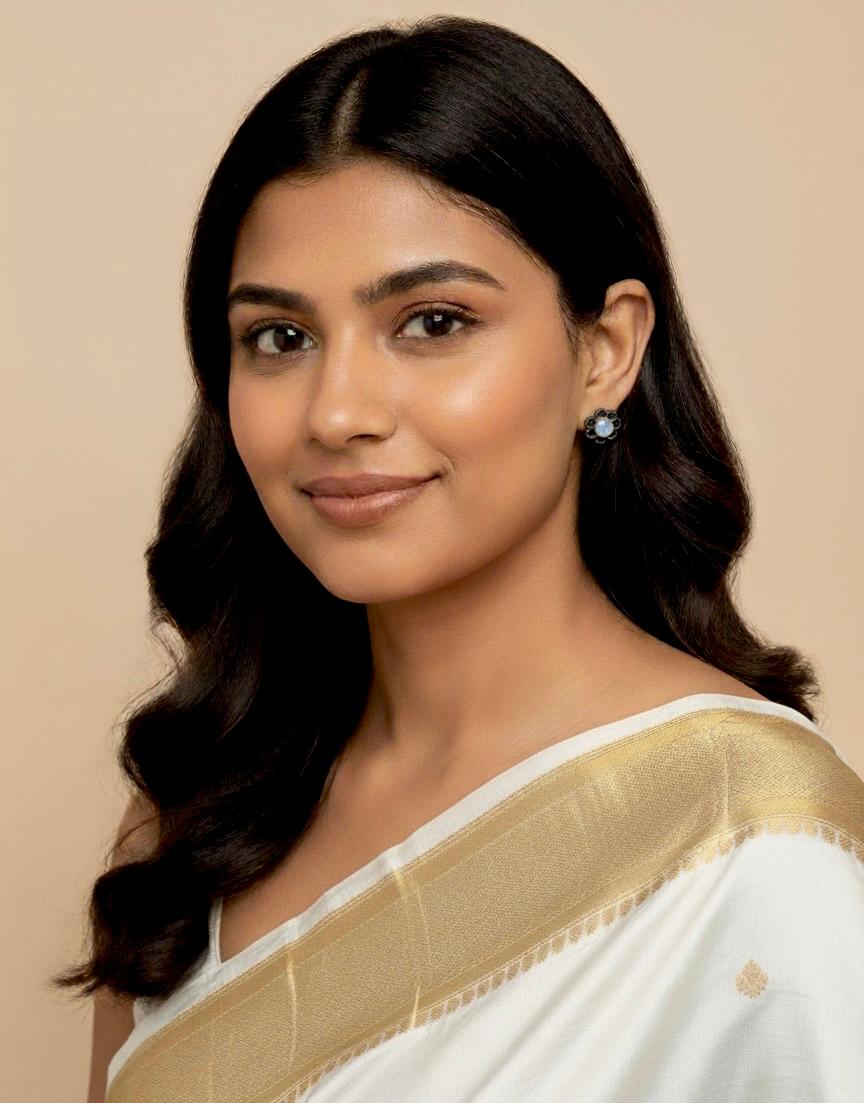 Semi Precious Stone 92.5 Silver Stud Earring