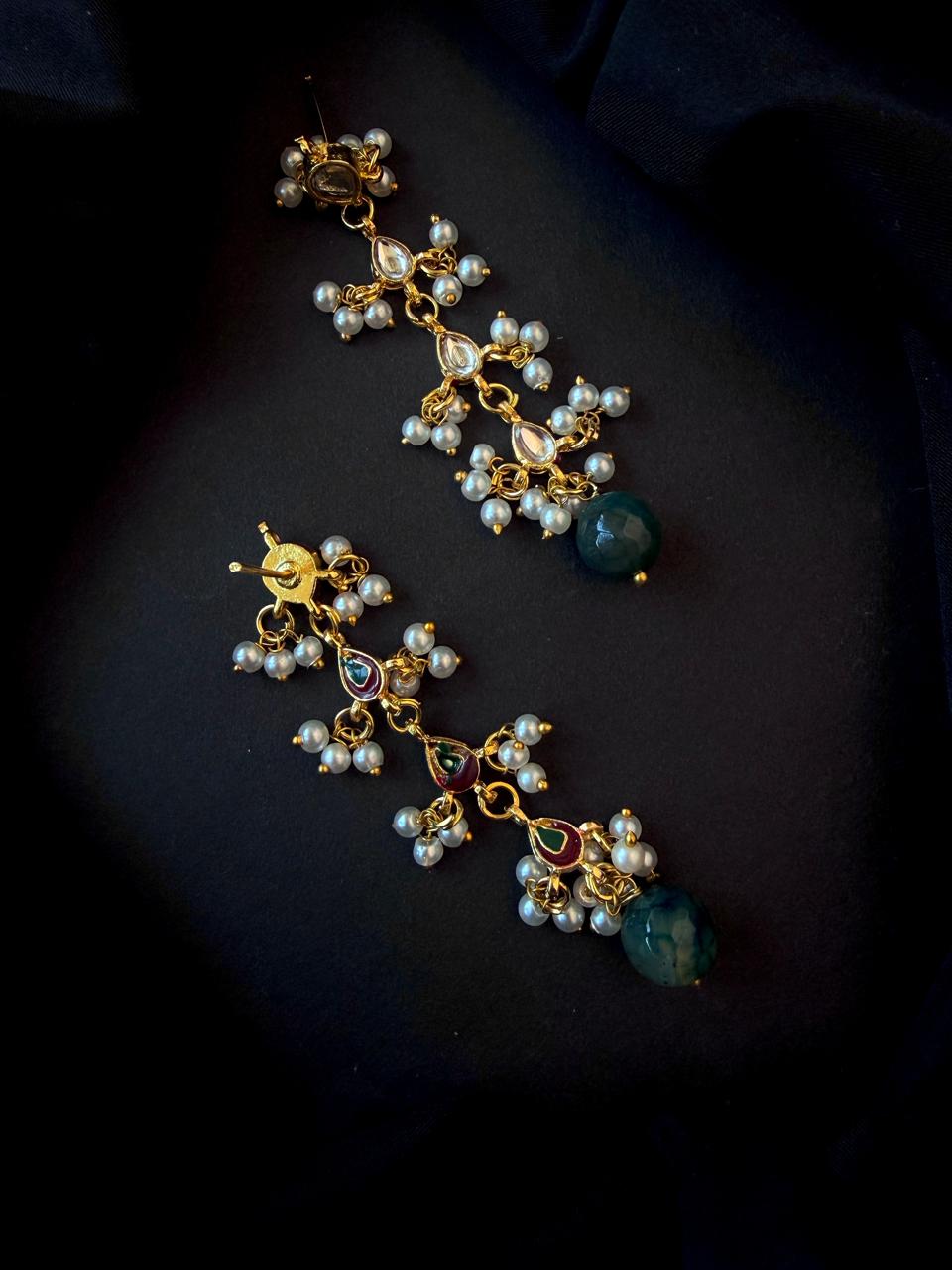 Kundan with Stone Beads Earring