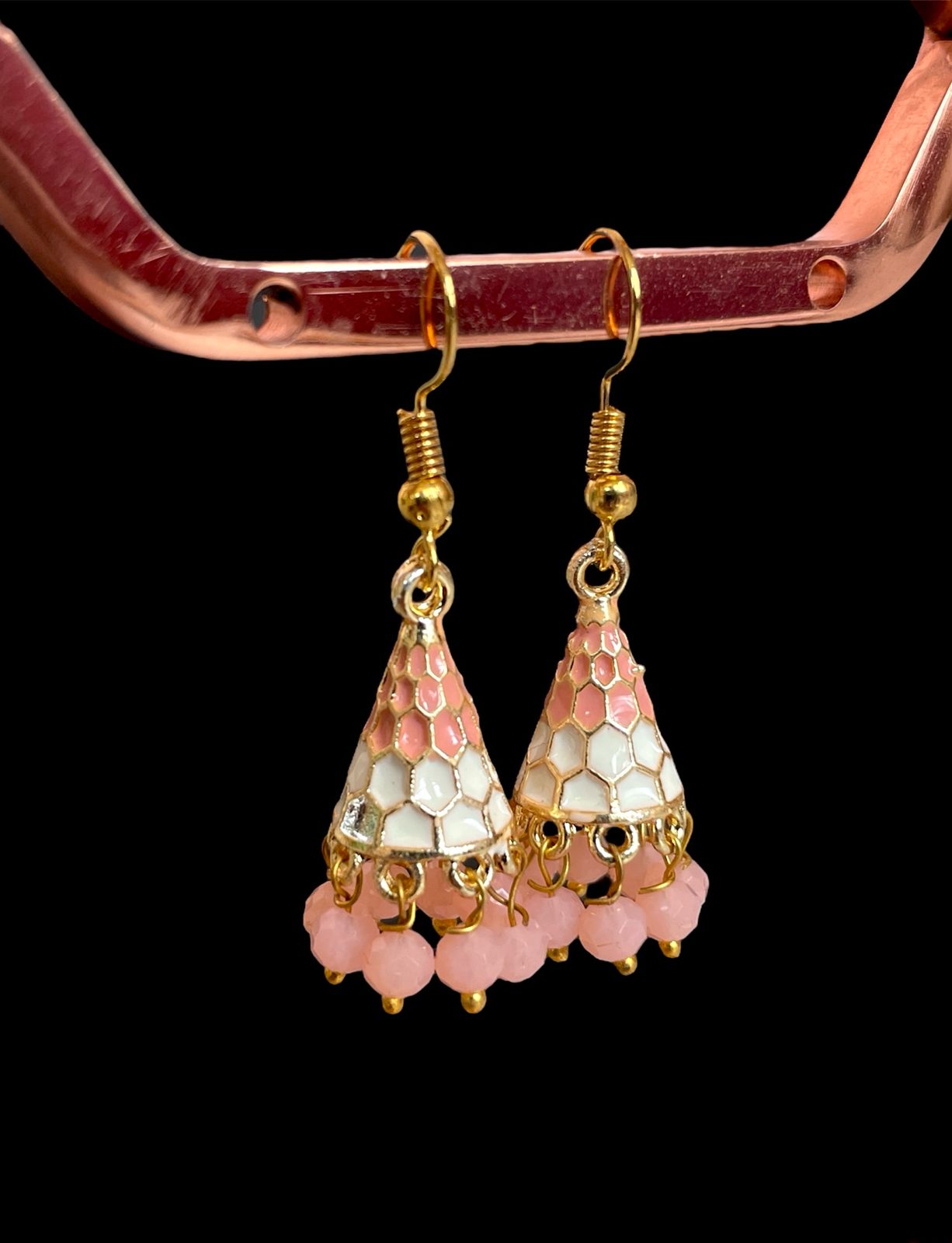 Meenakari Conical small Earring (Set of 2 pairs)