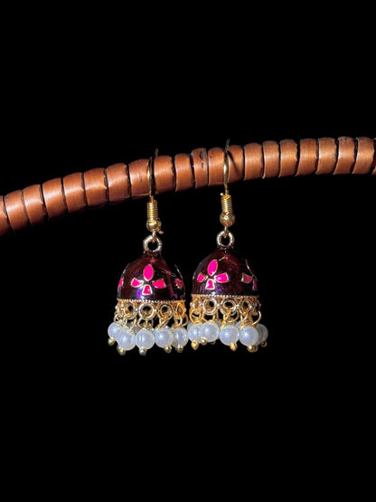 Meenakari Ethnic Jhumki Earring