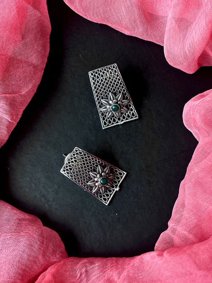 Black Polish Traditiona Casual Wear Earring