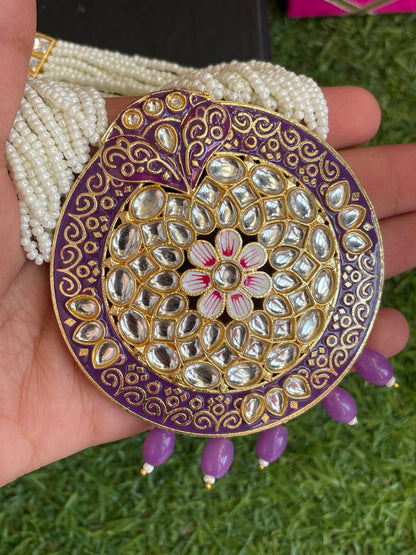 Meenakari Necklace with Earring set