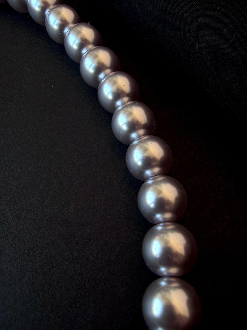 Shell Pearl Mala with Earring set