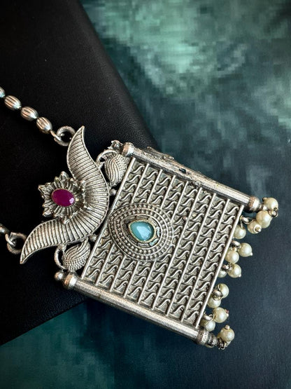 Silver Replica Pendant Chain Necklace