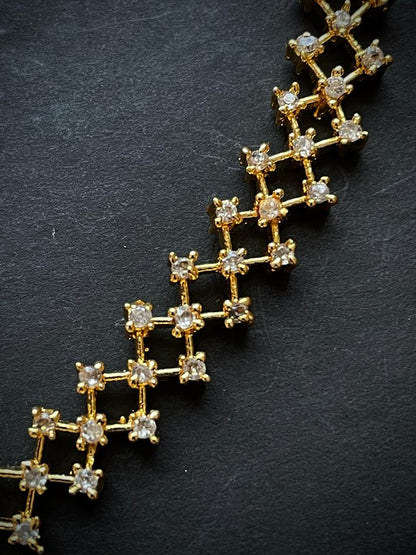 AD Multicolour choker with Earring set