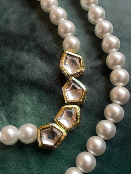 Kundan with Pearl Necklace