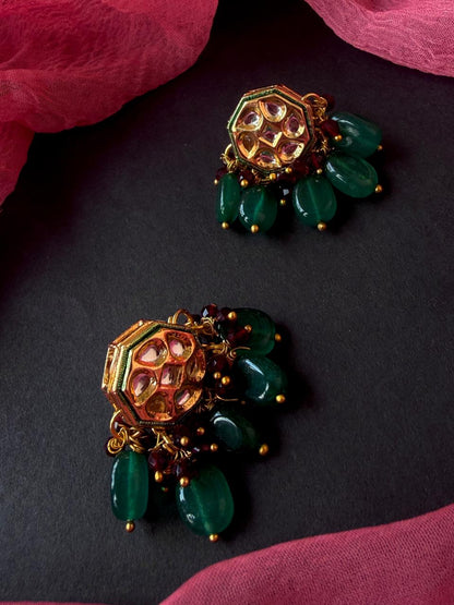 Kundan with Stone Beads Earring