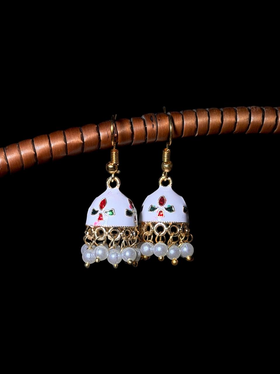 Meenakari Ethnic Jhumki Earring