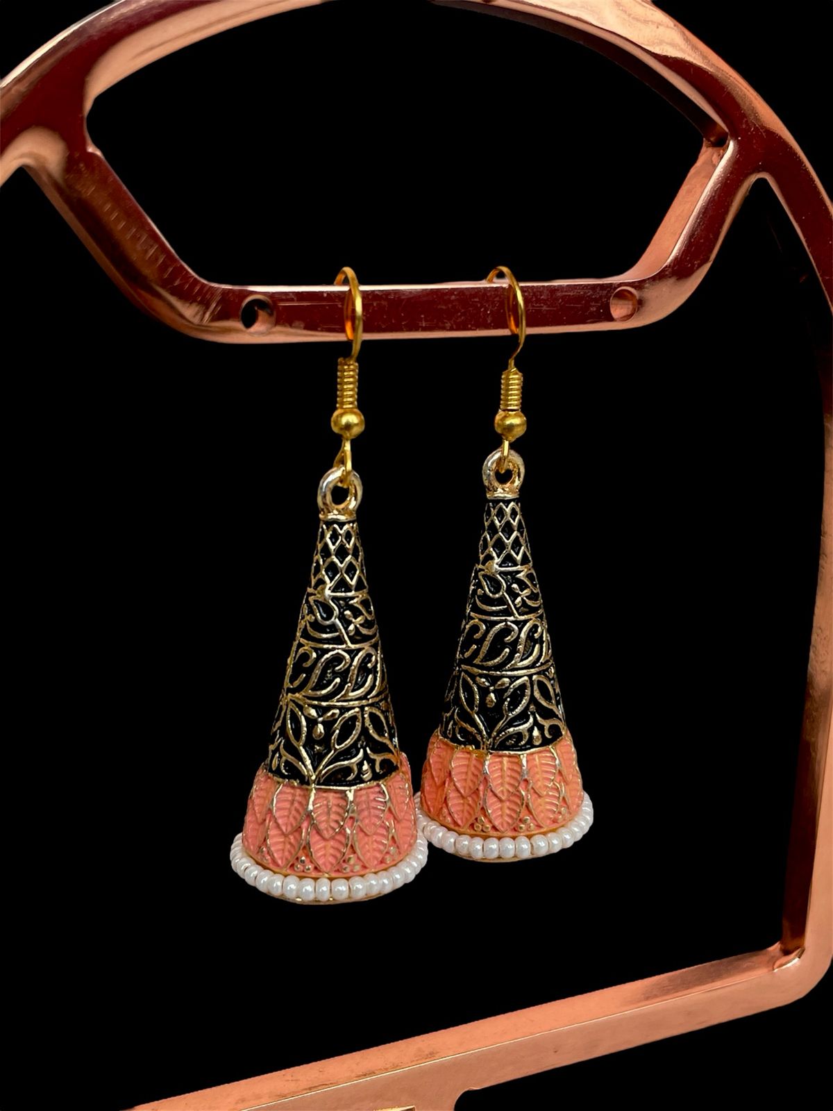 Meenakari Conical Traditional Partywear Earring