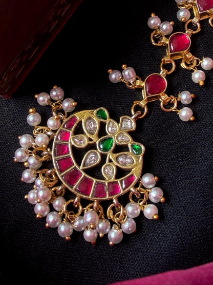 Pachi Kundan Beaded MangTika