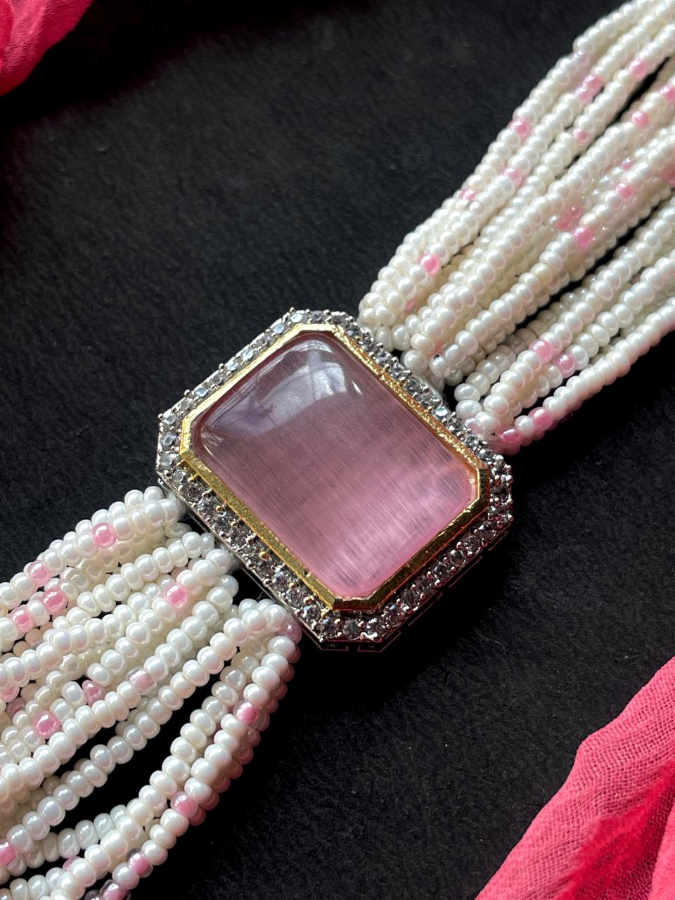 AD with Monalisa Stone Beaded Bracelet