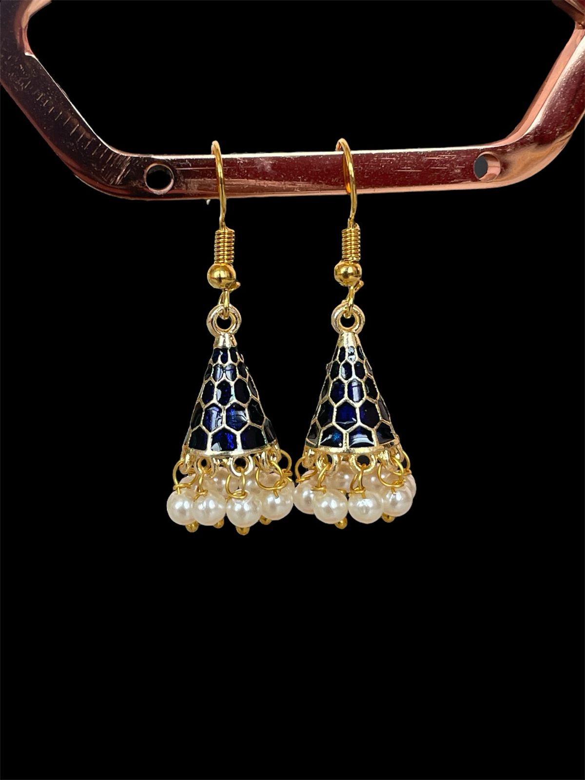 Meenakari Conical small Earring (Set of 2 pairs)