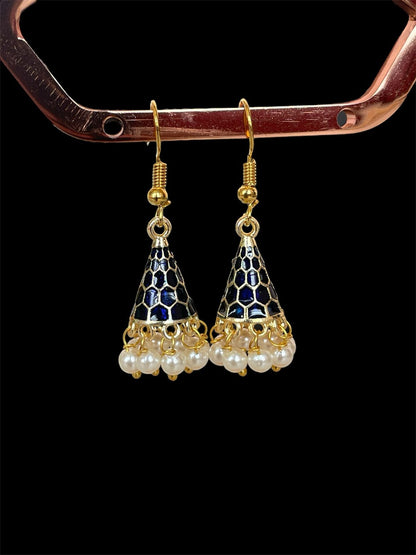 Meenakari Conical small Earring (Set of 2 pairs)