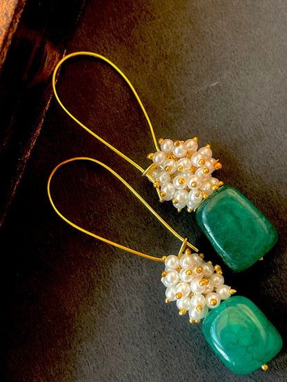 Natural stone with Cheer Earring